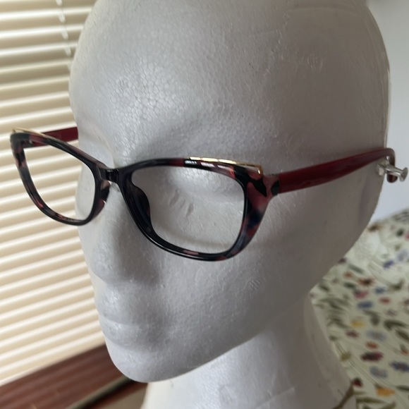 Red tortoise eye glasses never worn sale eye wear - Picture 3 of 10